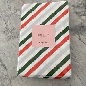 NWT Kate spade diagonal stripe table cloth